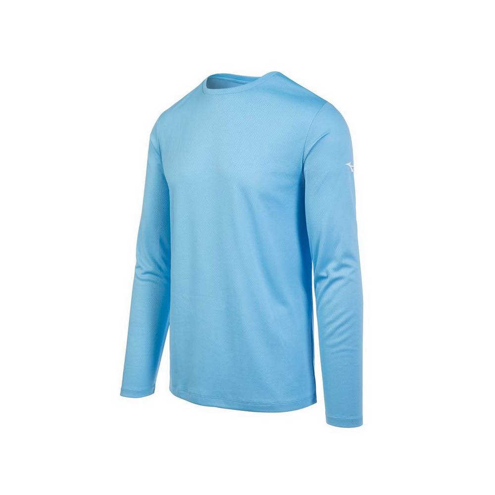 Mizuno Long Sleeve - Erkek Tişört - Açık Mavi Türkiye (ANTIEZ-416)